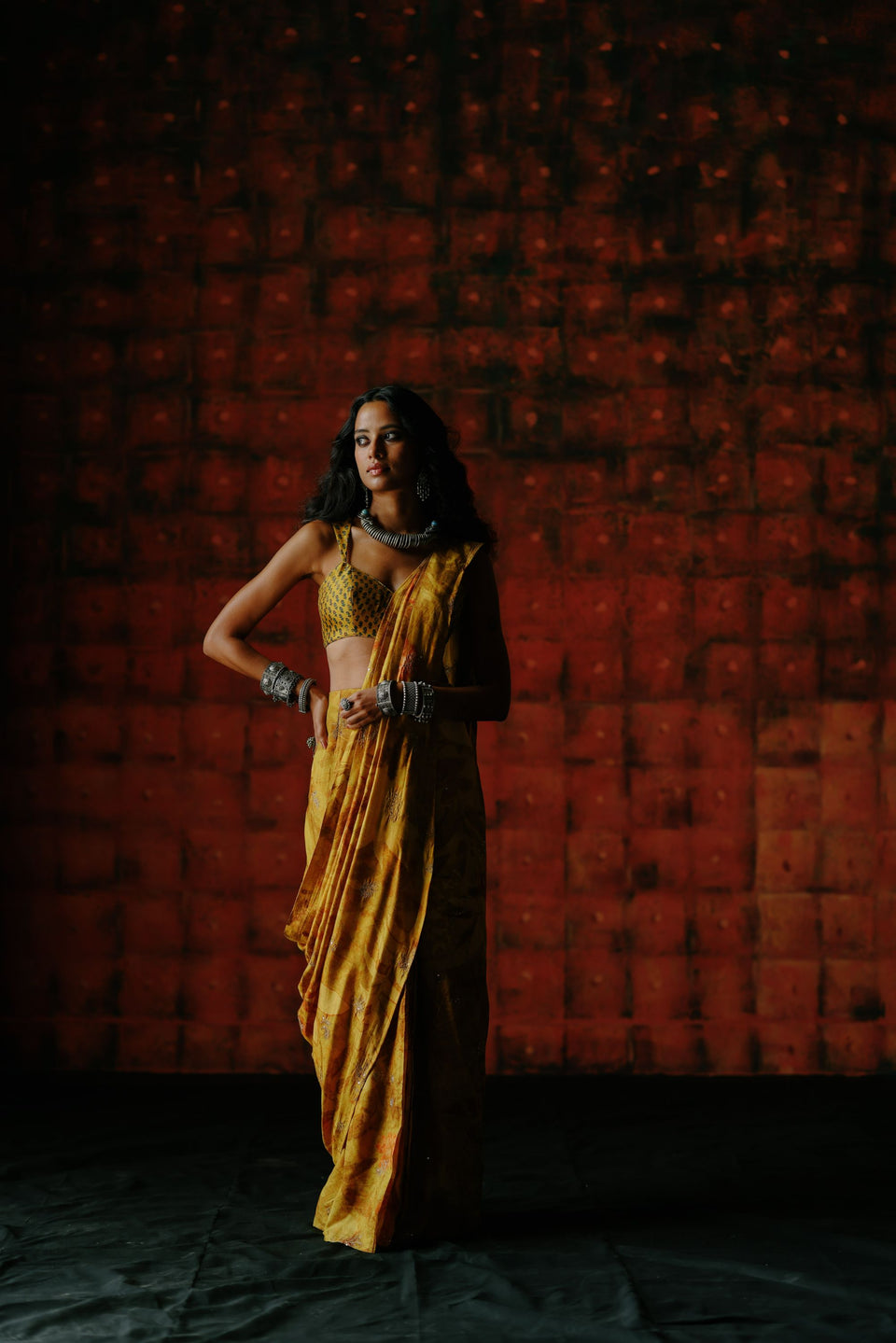 Amber Pre Draped Saree - MARKET