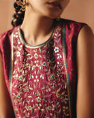 Berry Plum Cropped Lehenga - MARKET