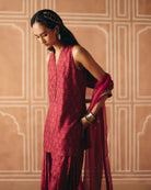 Berry Plum Farshi Salwar Kurta - MARKET