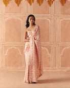 Blush Pink Saree + Corset - MARKET