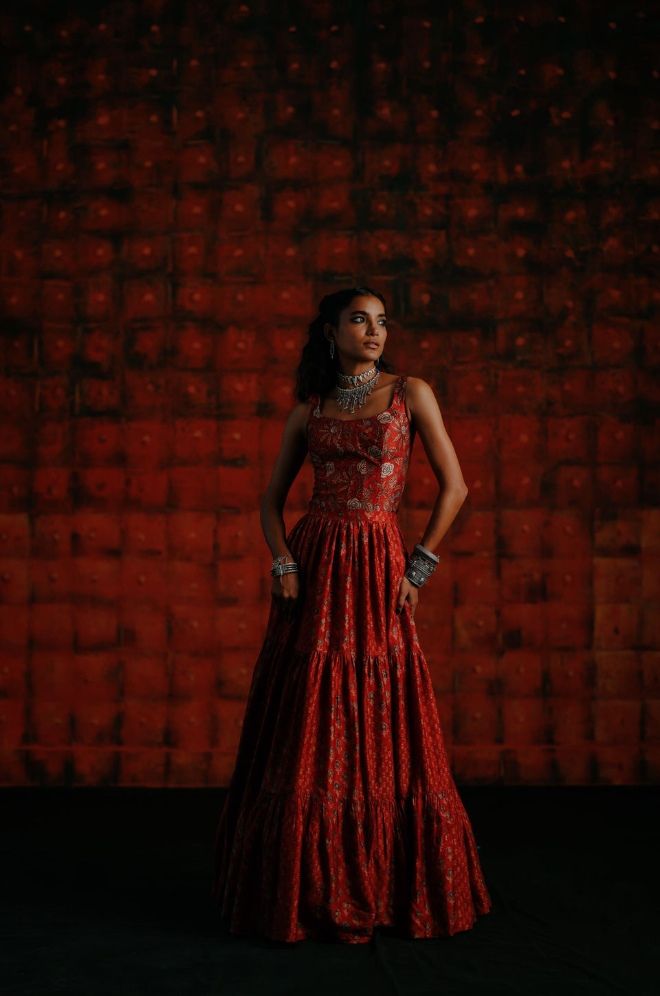 Brick Red Skirt Co-Ord Set - MARKET