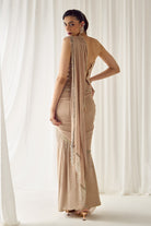 Biege Tube Corset With Saree - MARKET