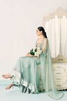 Aqua Kurta And Sharara Set - MARKET