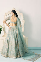 Aqua Tissue Lehenga Set - MARKET