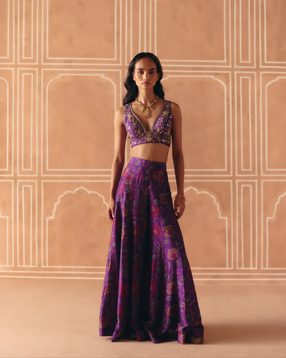 Imperial Violet Crop Top + Pants - MARKET