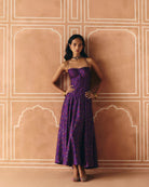 Imperial Violet Corset Co-ord - MARKET