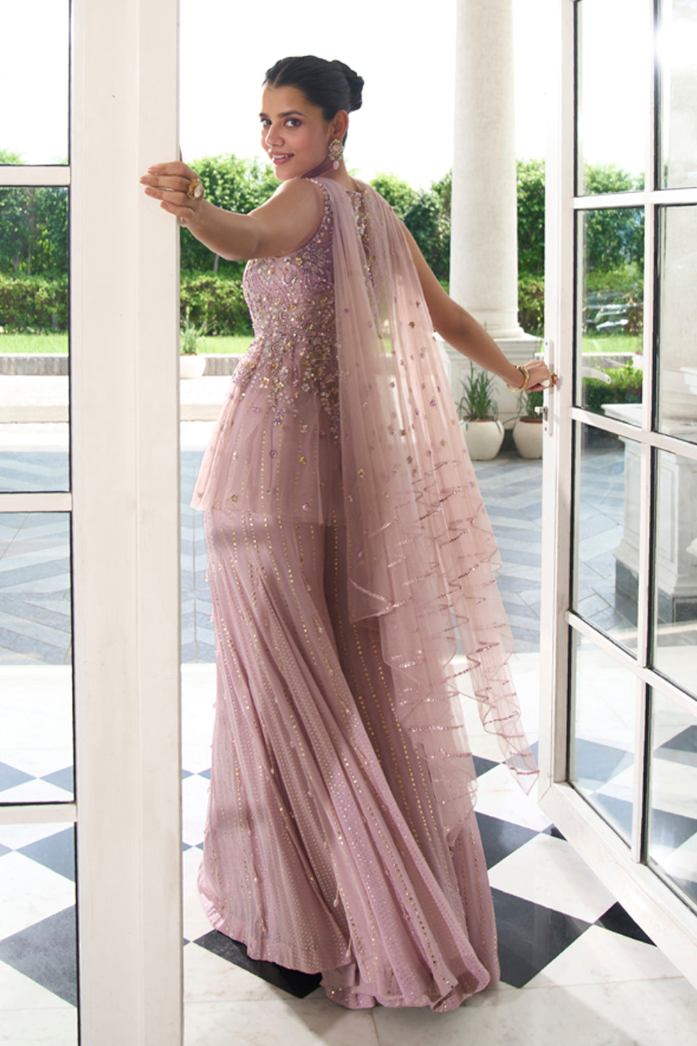 Lilac Peplum Sharara - MARKET