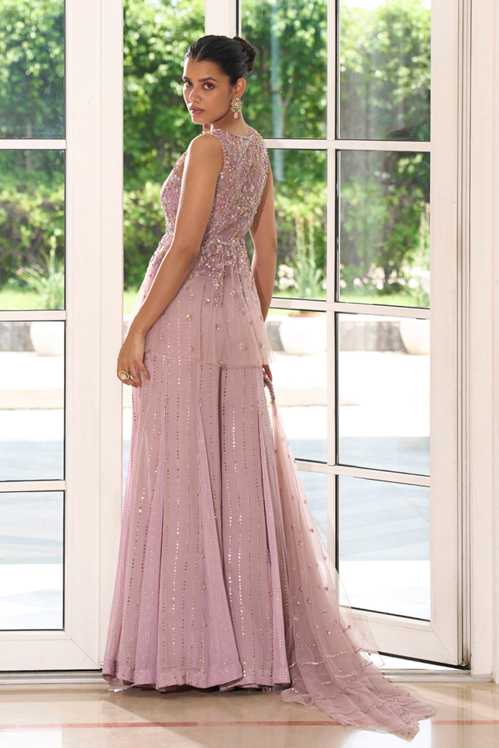 Lilac Peplum Sharara - MARKET