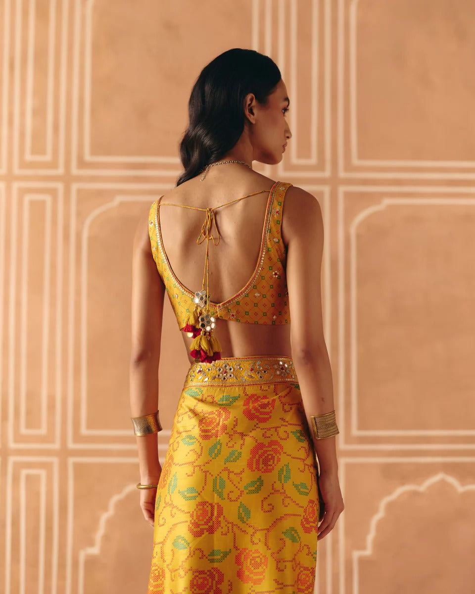 Marigold Crop Top + Pencil Skirt - MARKET