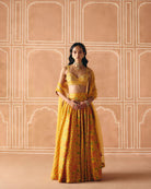 Marigold Gathered Lehenga - MARKET
