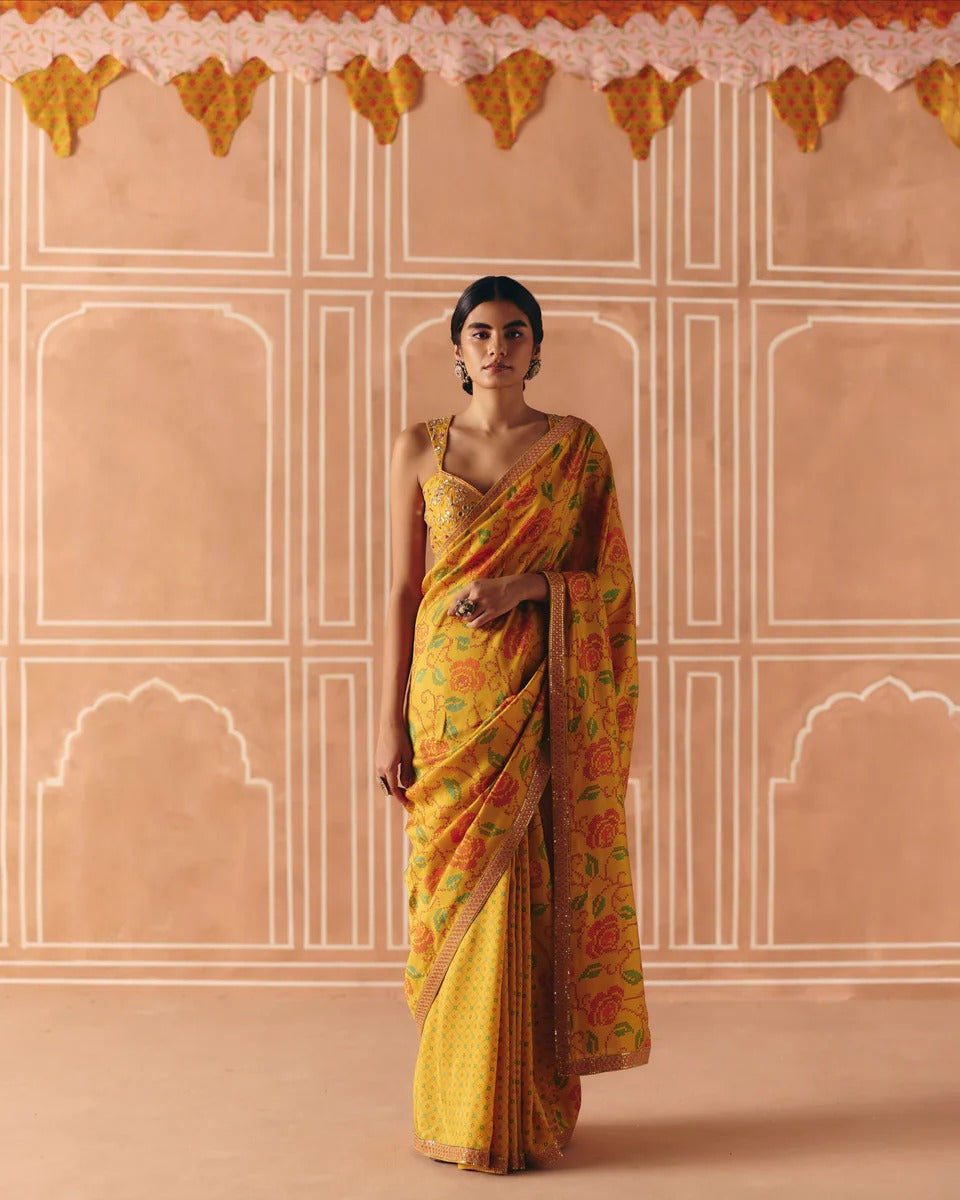 Marigold Saree - MARKET