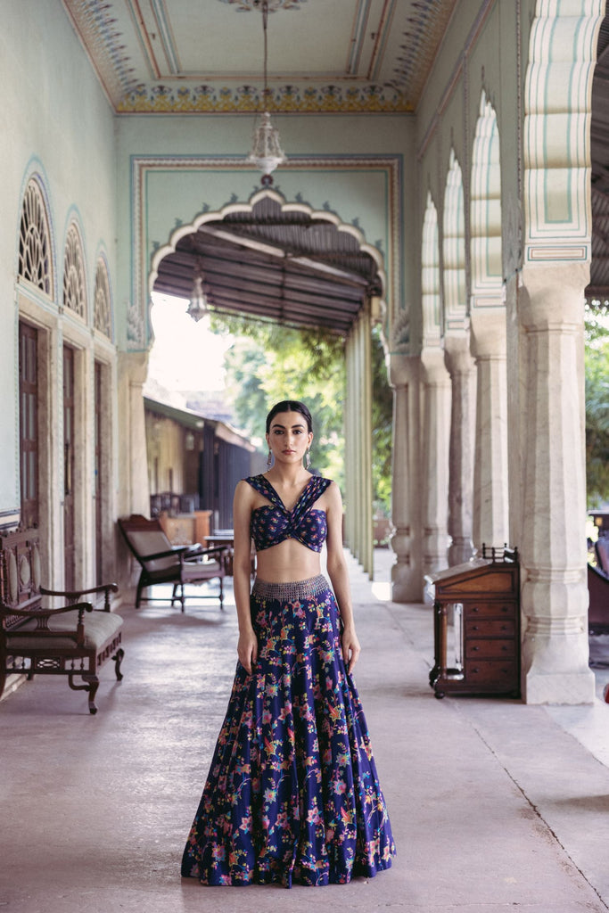 Midnight Blue Lehenga Set - MARKET