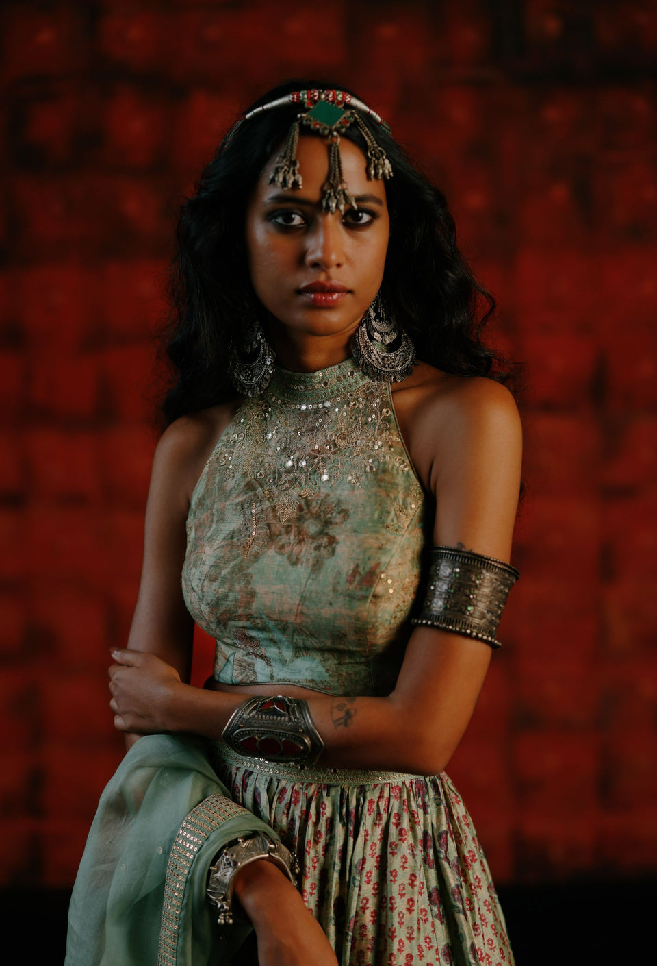 Mint Lehenga - MARKET