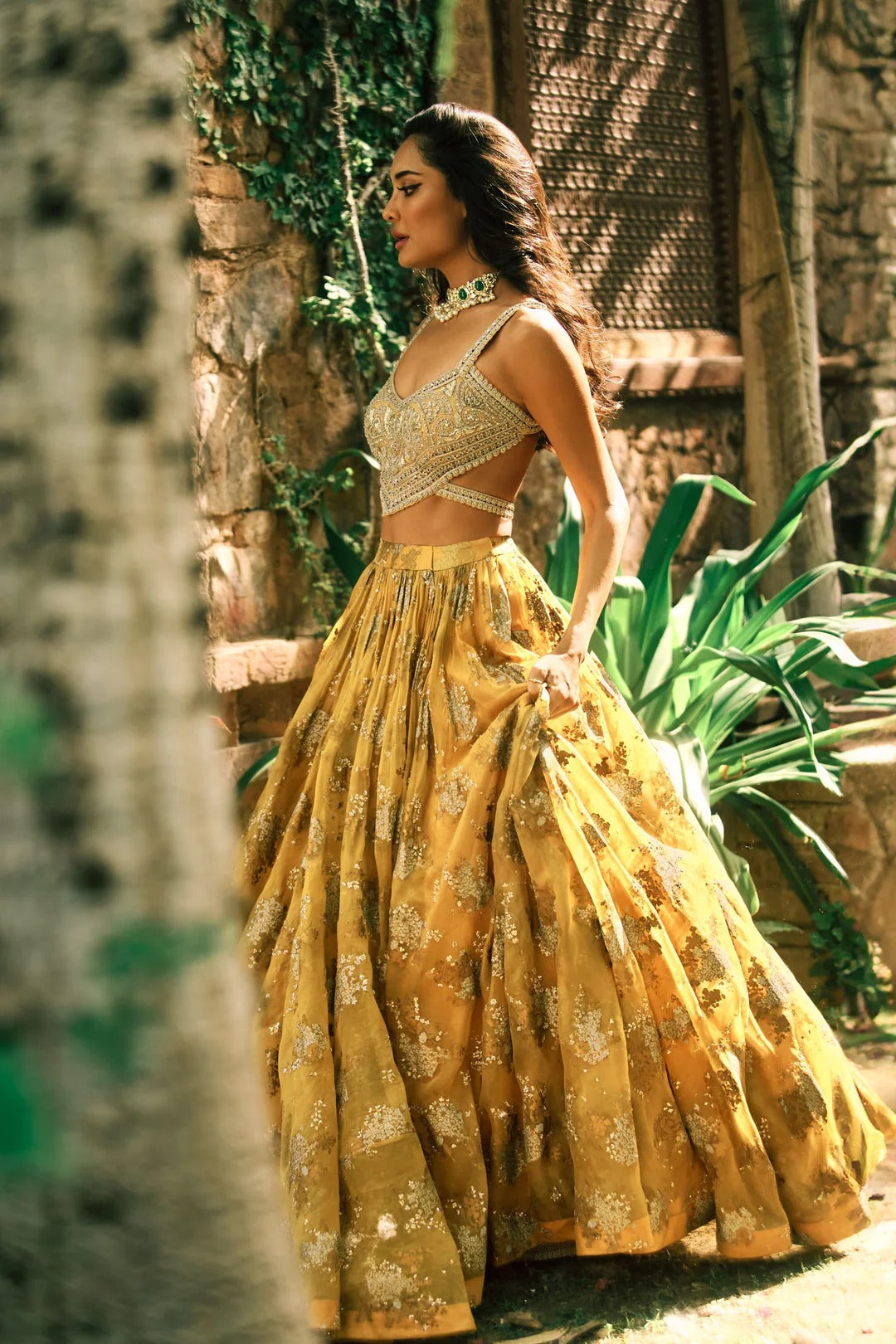 Mustard Lisa Sylvia Lehenga - MARKET