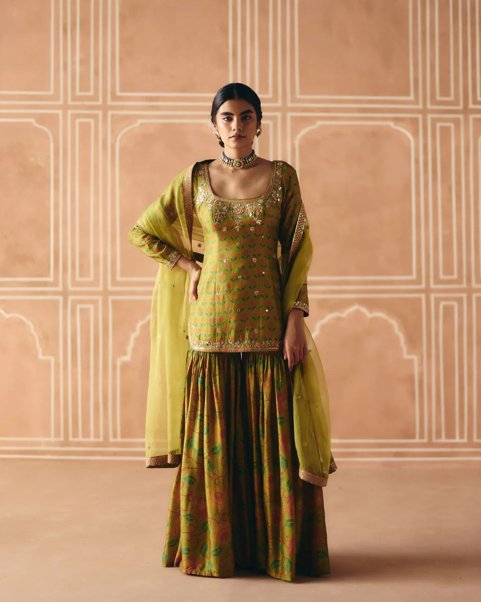 Parrot Green Sharara - MARKET