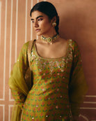 Parrot Green Sharara - MARKET