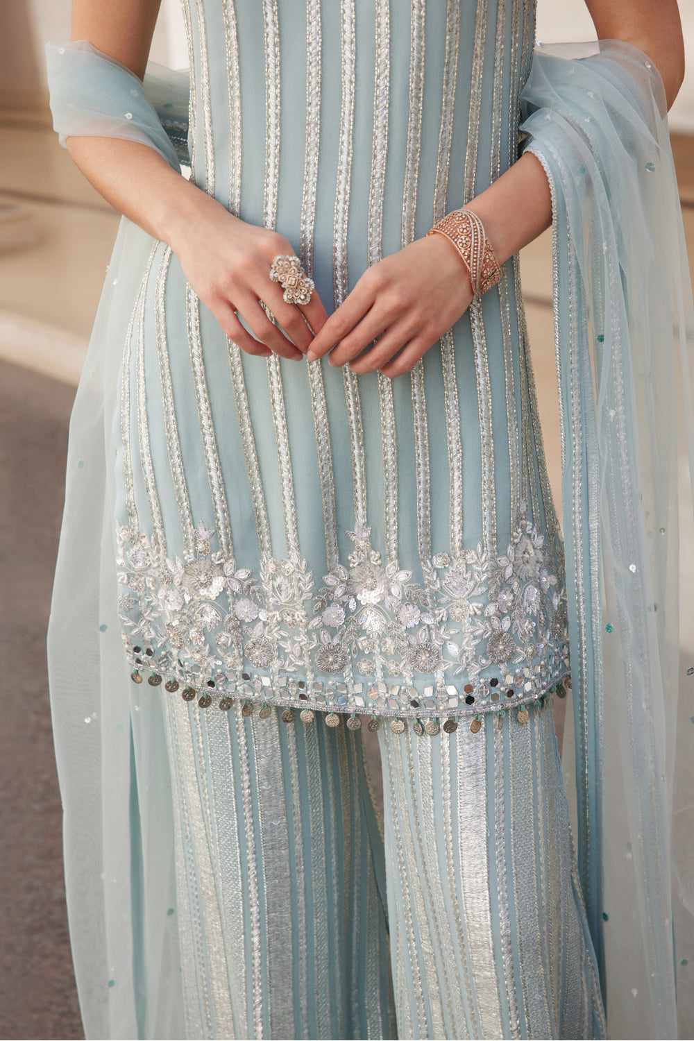 Powder Blue Kurta - MARKET