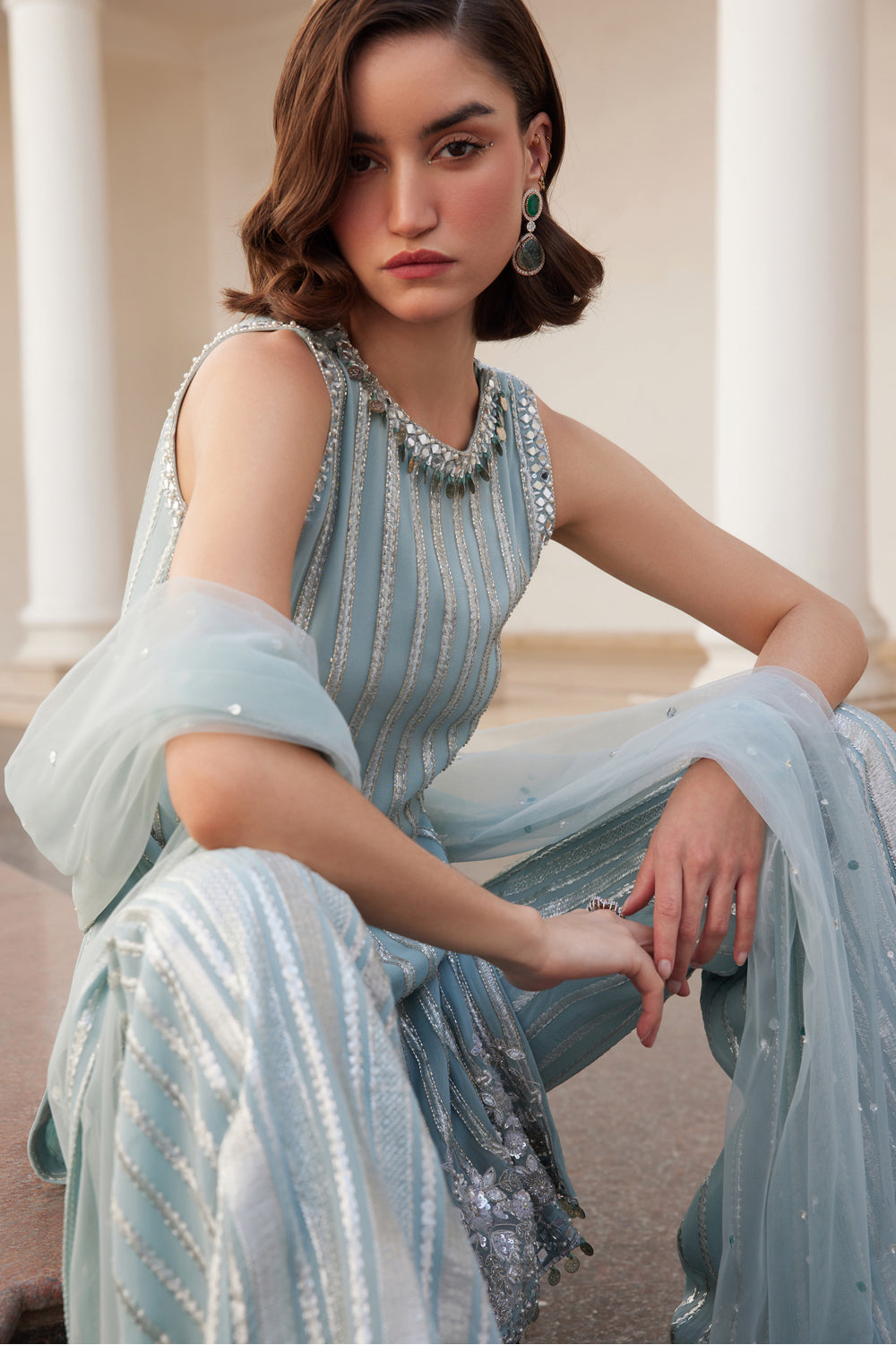 Powder Blue Kurta - MARKET