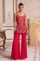 Magenta Cut Work Kurta and Pants Set - MARKET