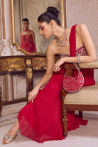 Magenta Chiffon Saree With Corset - MARKET
