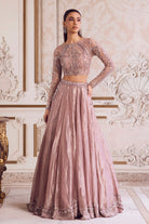 Champagne Rose Tissue Lehenga Set - MARKET