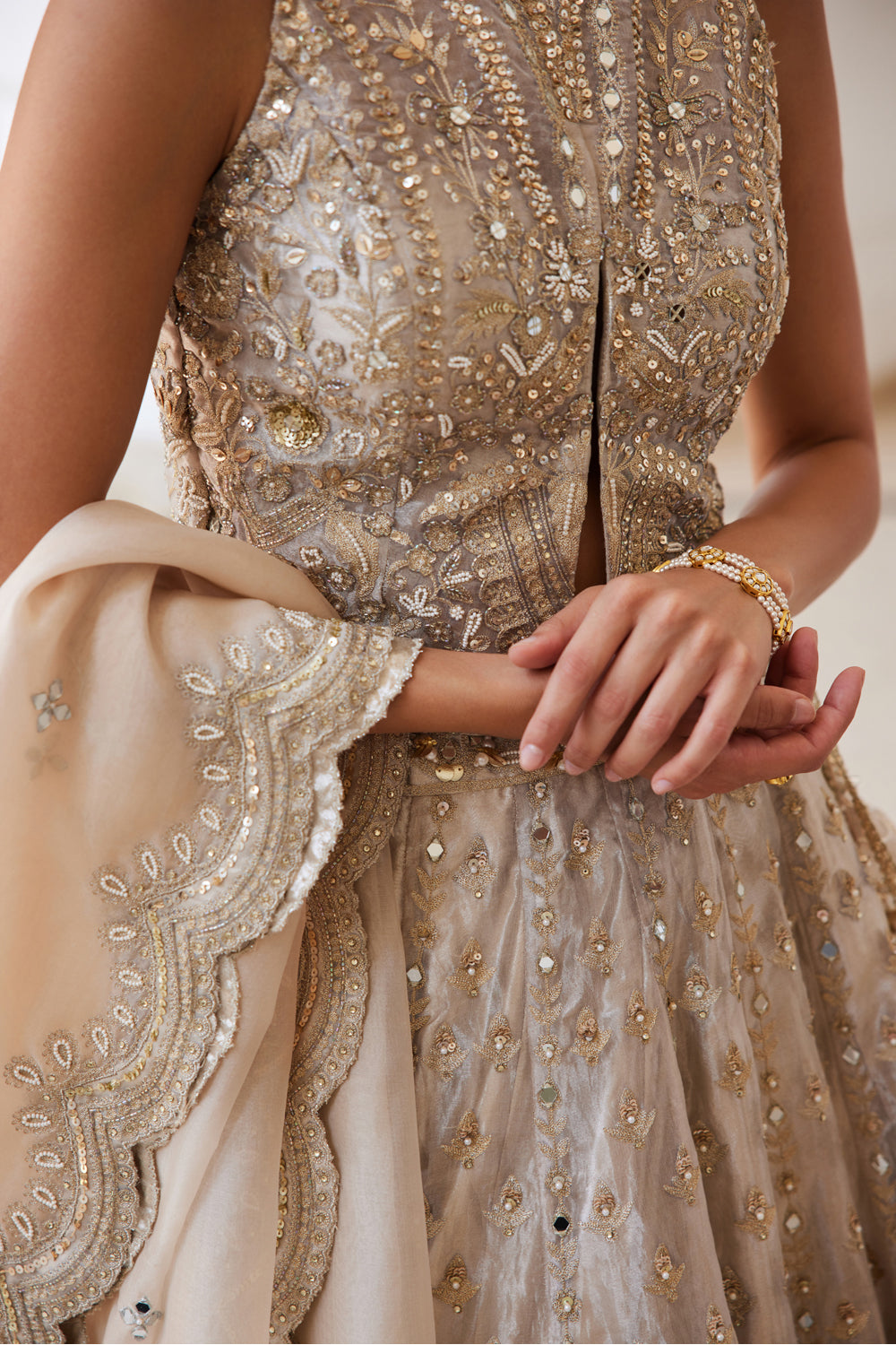 Tissue Lehenga - MARKET