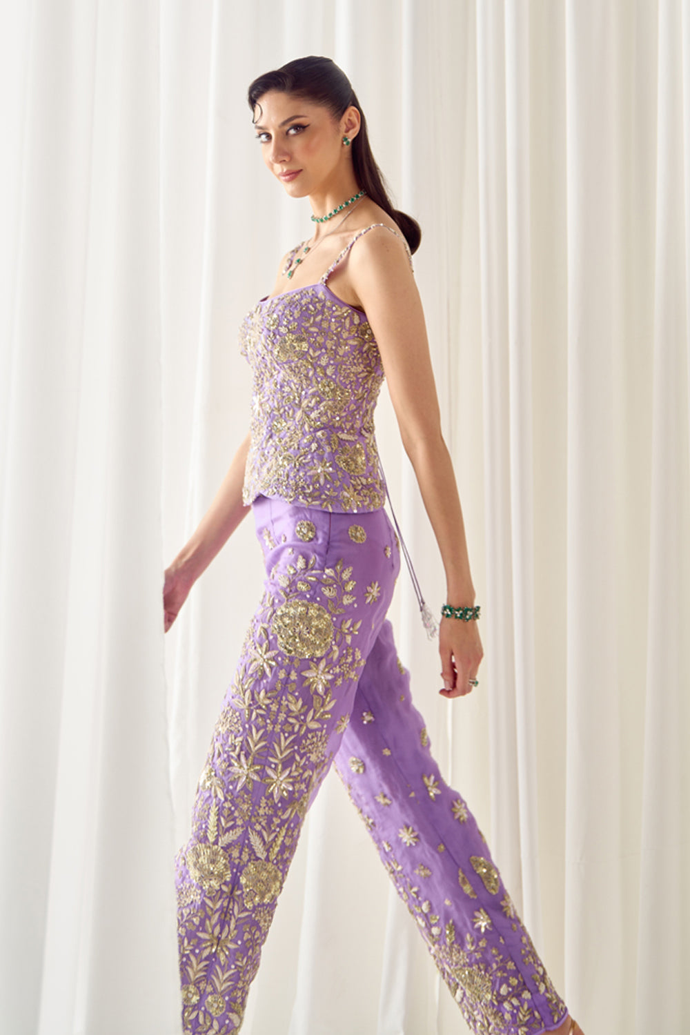Lavender Corset and Pants Set - MARKET