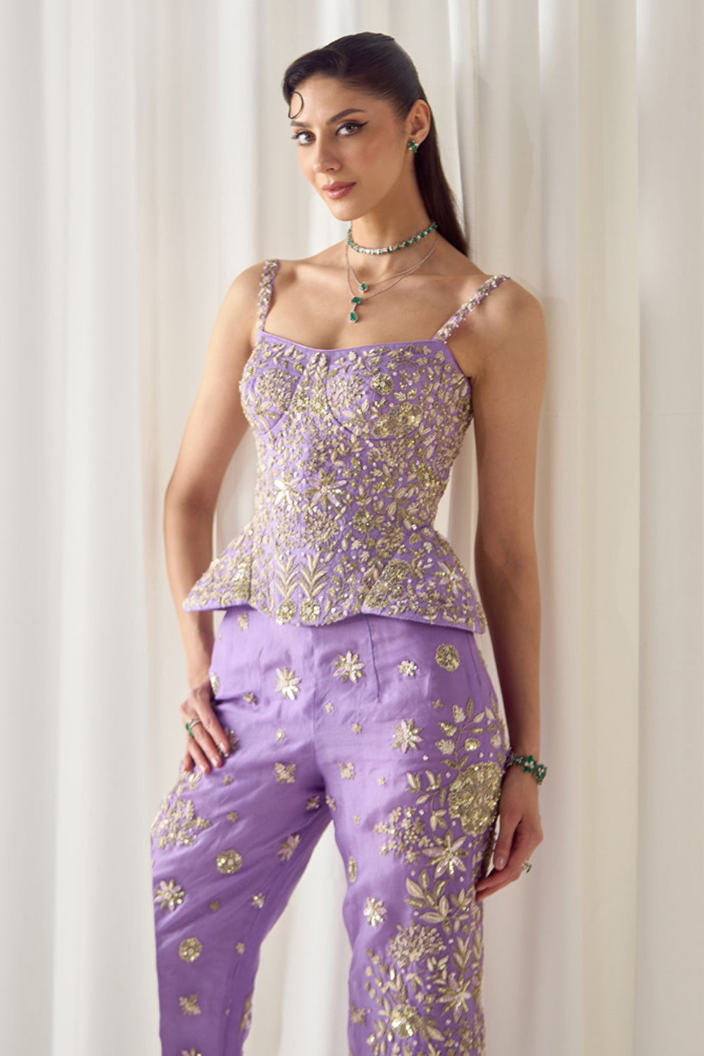 Lavender Corset and Pants Set - MARKET