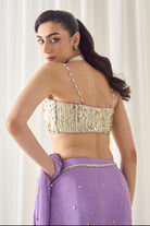 Lavender Pre-Stitched Saree With Blouse - MARKET