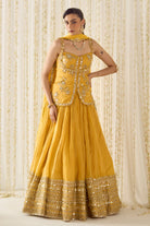 Mustard Peplum and Lehenga Set - MARKET