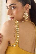 Mustard Peplum and Lehenga Set - MARKET