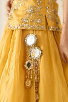 Mustard Peplum and Lehenga Set - MARKET