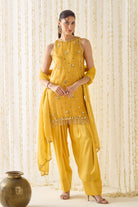 Mustard Kurta With Farsi Salwar Set - MARKET