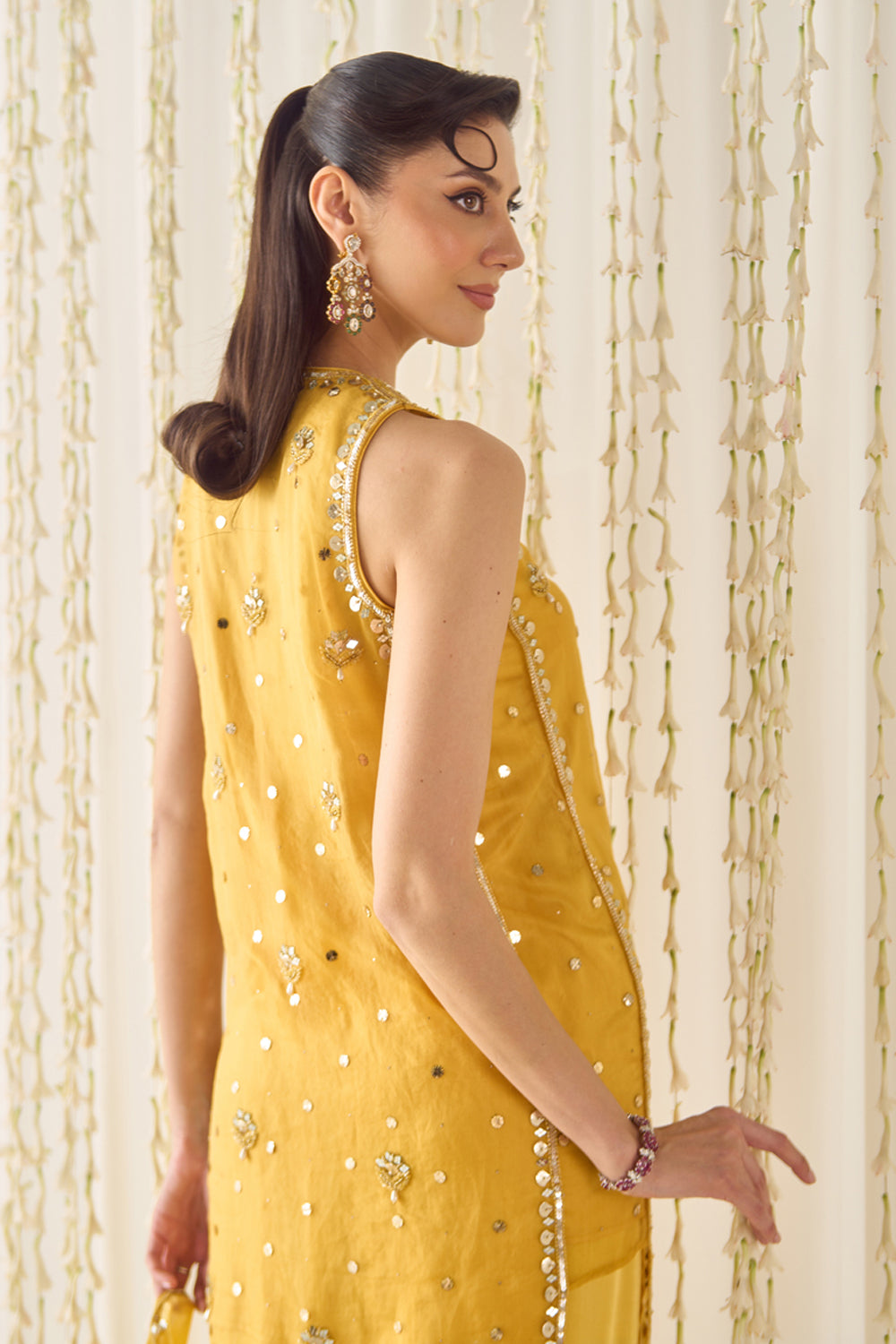 Mustard Kurta With Farsi Salwar Set - MARKET
