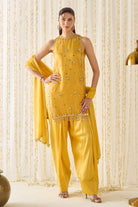 Mustard Kurta With Farsi Salwar Set - MARKET
