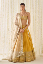 Mustard Bustier and Lehenga Set - MARKET