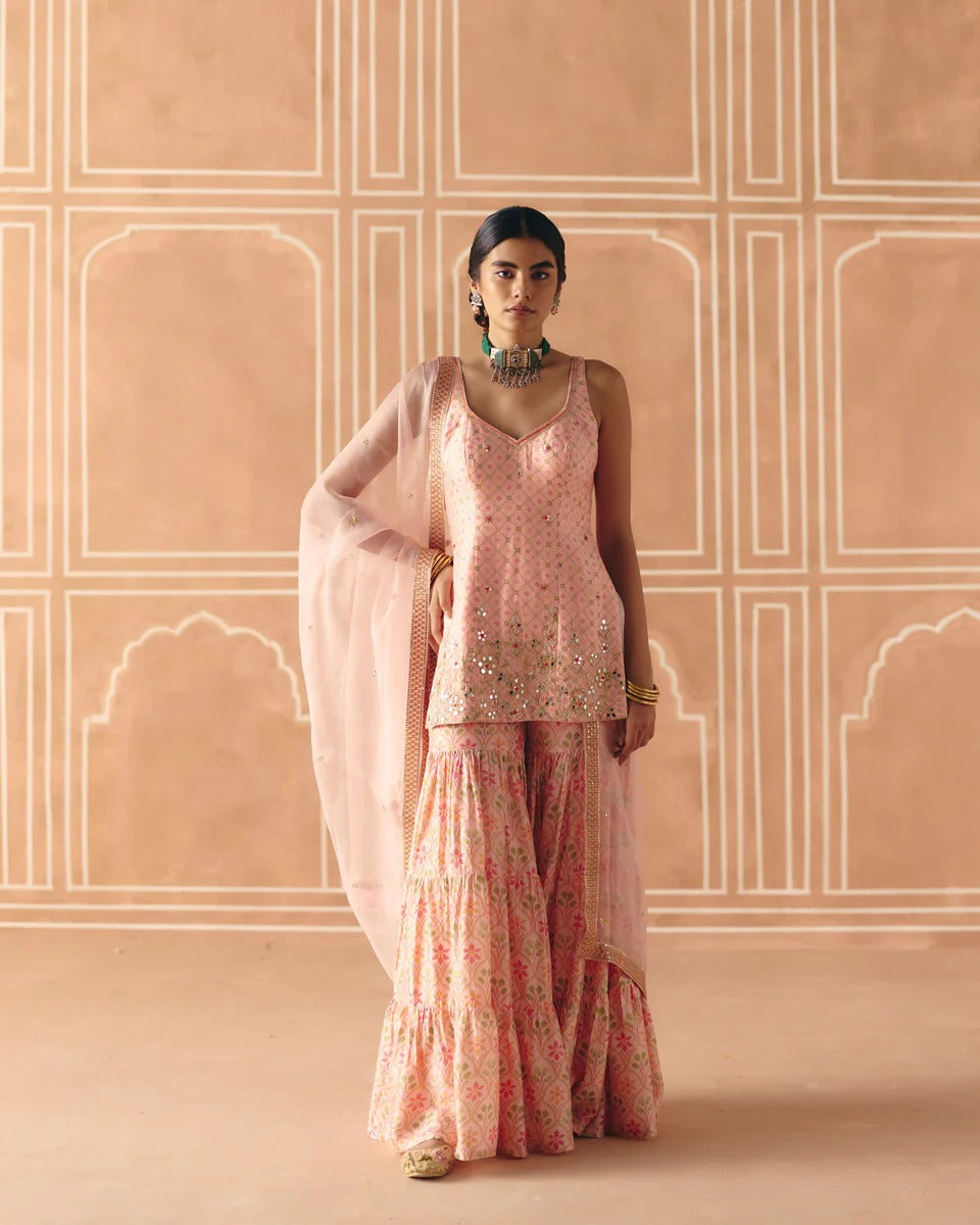 Blush Pink Sharara - MARKET