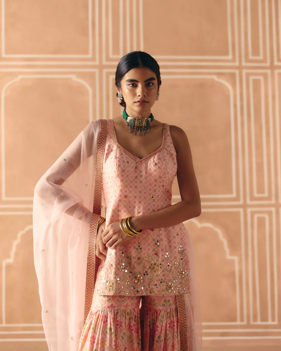 Blush Pink Sharara - MARKET