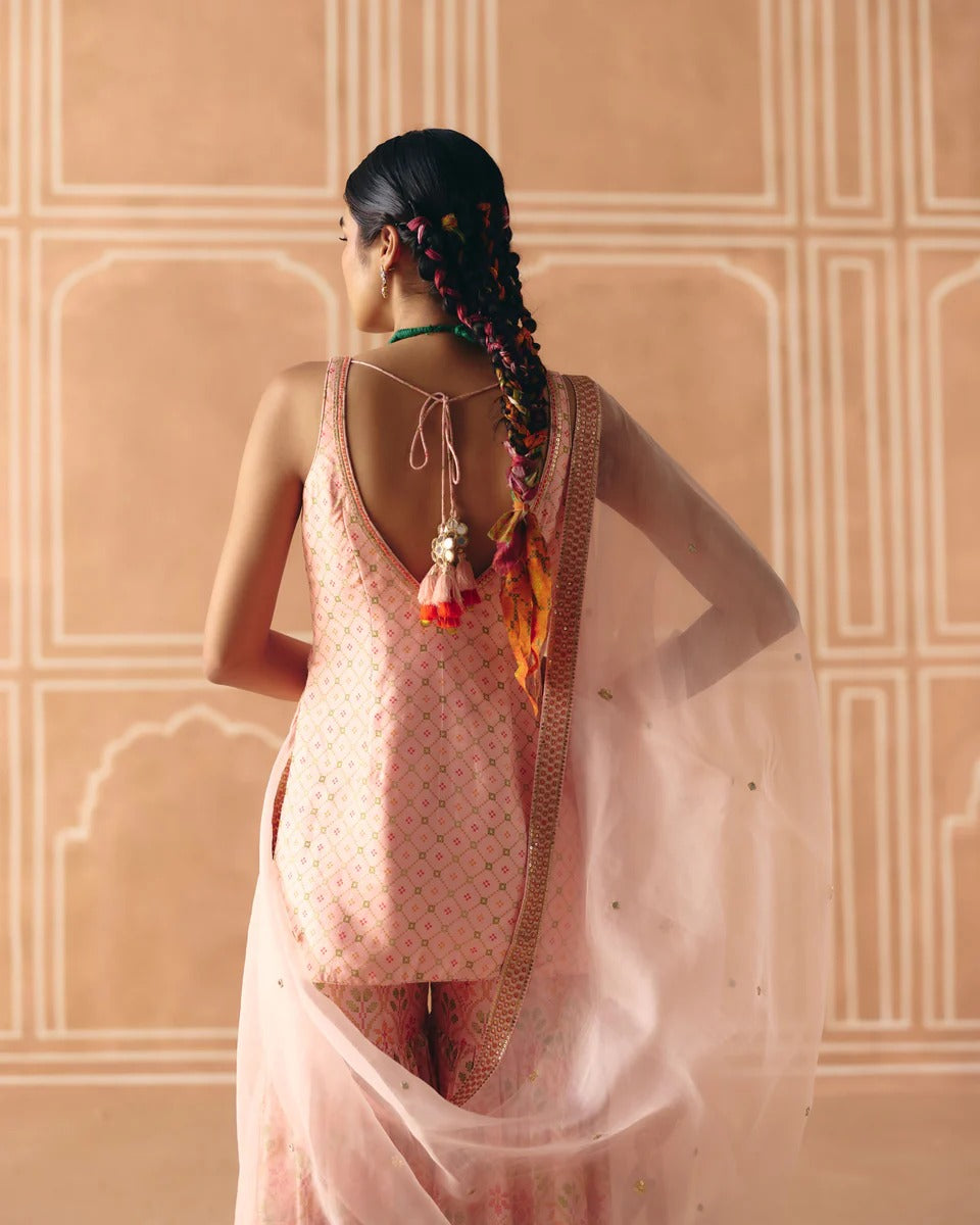 Blush Pink Sharara - MARKET